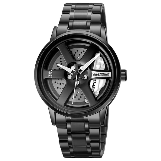 Dönen Tekerlek Motifli SKMEİ Saat  (Model: 1787D)